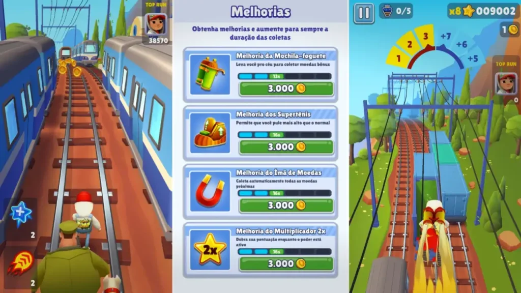 Subway Surfers jogo de corrida infinita