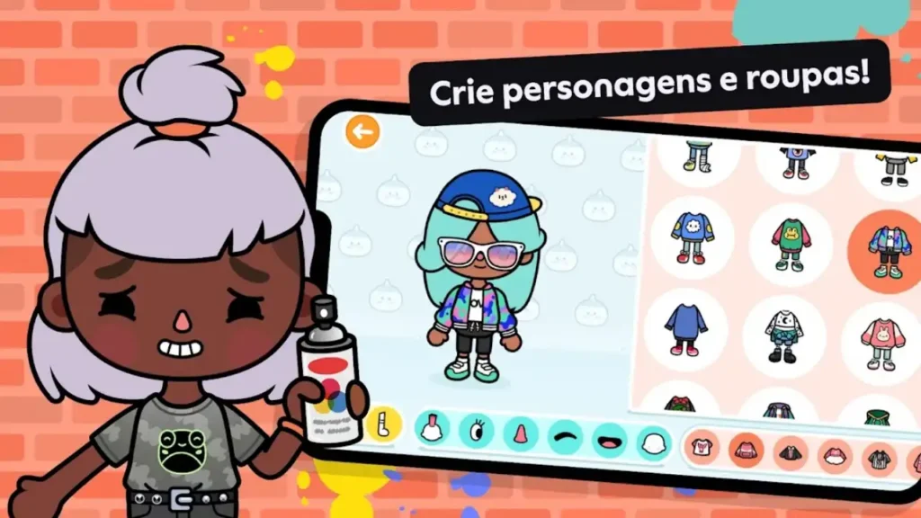 Toca Boca World presentes e criação