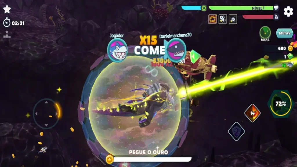 Hungry Shark Evolution jogo de tubarão