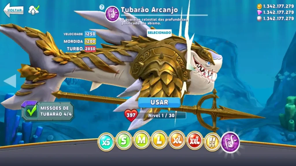 Hungry Shark World dinheiro e progressão