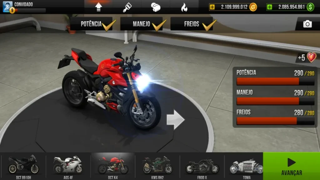 Traffic Rider dinheiro e progressão